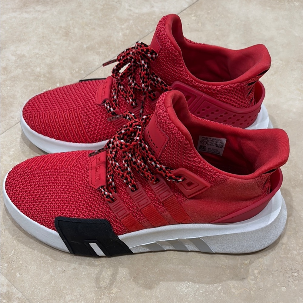 Adidas Red and Black Sneakers